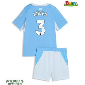 Manchester City Ruben Dias #3 Hemmaställ Barn 2026-27 Kortärmad (+ Korta byxor)